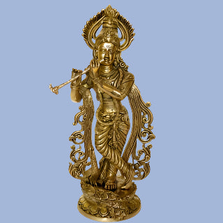 God Krishna Brass Moorti