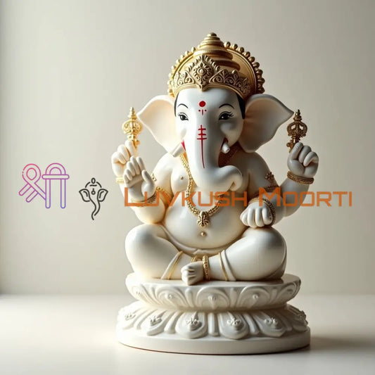 White Marble Ganesh Statue